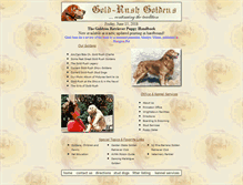 Tablet Screenshot of gold-rushgoldens.com